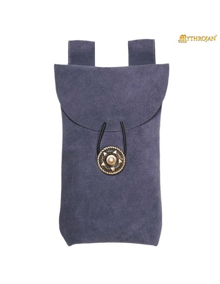 Bolsa limosnera medieval en piel de...