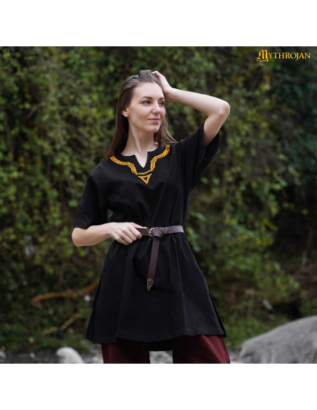 Wikinger-Tunika aus Baumwolle mit...