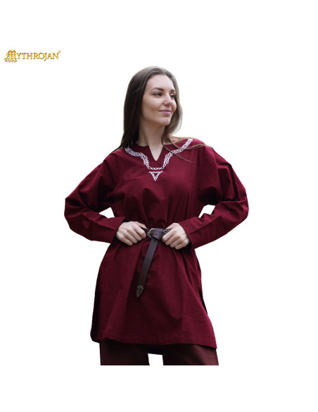 Túnica vikinga en algodón cuello...