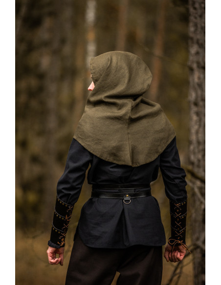 Gugel medieval en lino modelo mannix,...