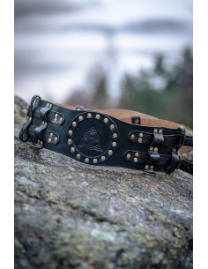 Mittelalterlicher keltischer Gürtel aus Leder im...