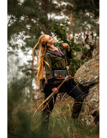 Medieval bæltetaske i læder model...