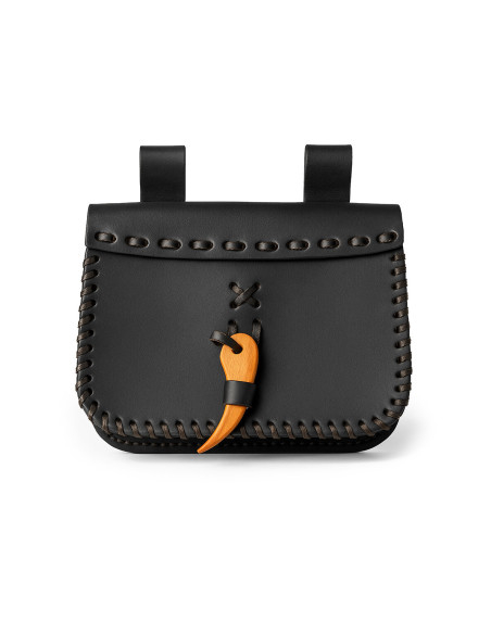 Bolso riñonera medieval en cuero...