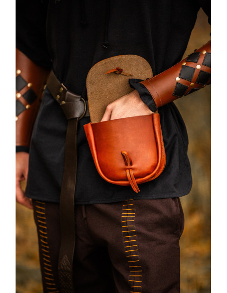 Middeleeuwse leren tas model Tilo,...