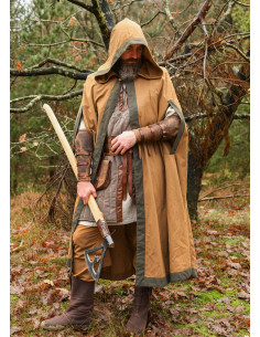 Capa medieval en algodón modelo Theves, color beige