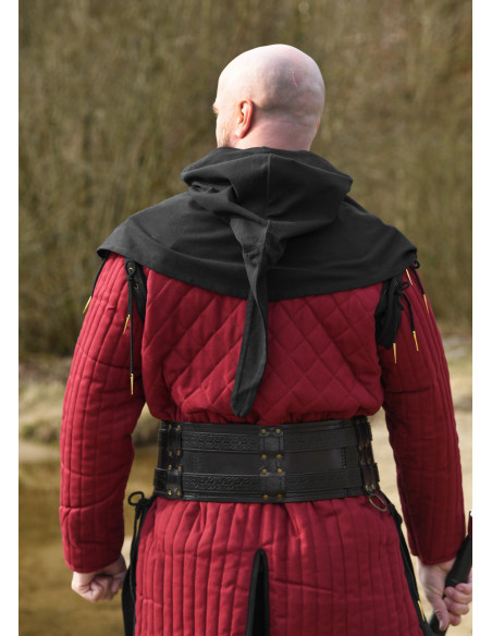 Medieval tørklæde med hætte i bomuld,...