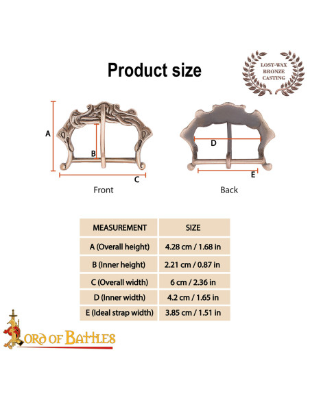 Nordische Schnalle aus Bronze,...