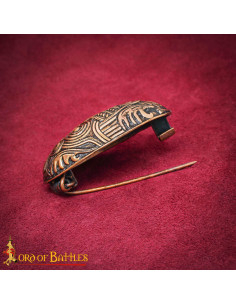 Broche medieval vikingo tortuga en bronce S. IX-X 2