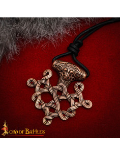 Colgante vikingo S. IX en bronce, diseño nórdico