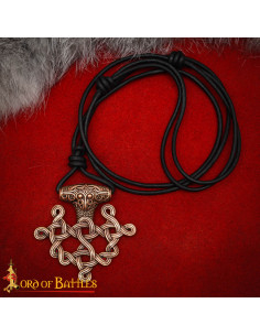 Colgante vikingo S. IX en bronce, diseño nórdico 2