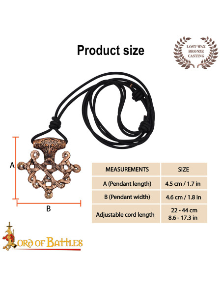 Colgante vikingo S. IX en bronce,...