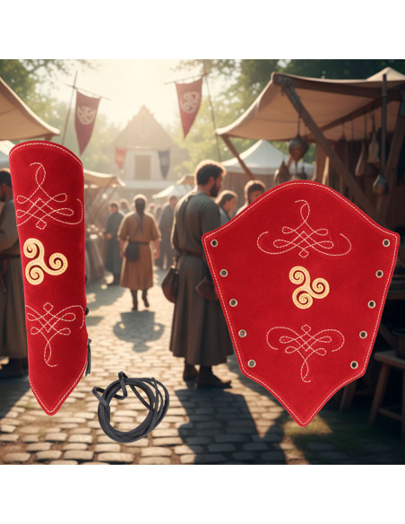 Rode armbanden van rood suède leer,...