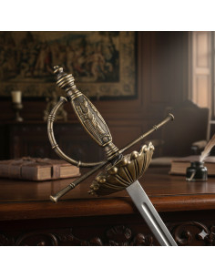 Decoratieve zwaard uit de 17e eeuw (106 cm).