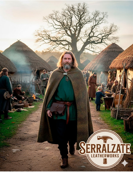 Celta-Tasche mit Ring und Kreuz aus...