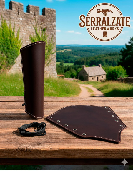 Archerboeien van donkerbruin suède...