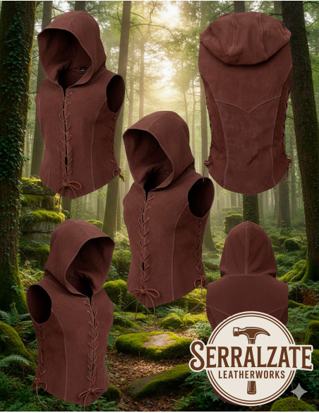 Chaleco Arquera medieval para mujer...