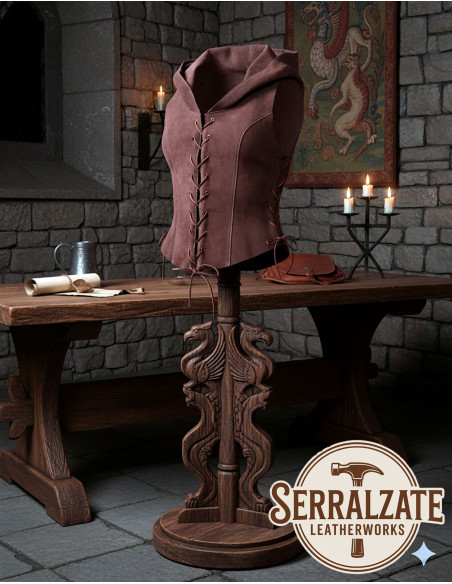 Chaleco Arquera medieval para mujer...