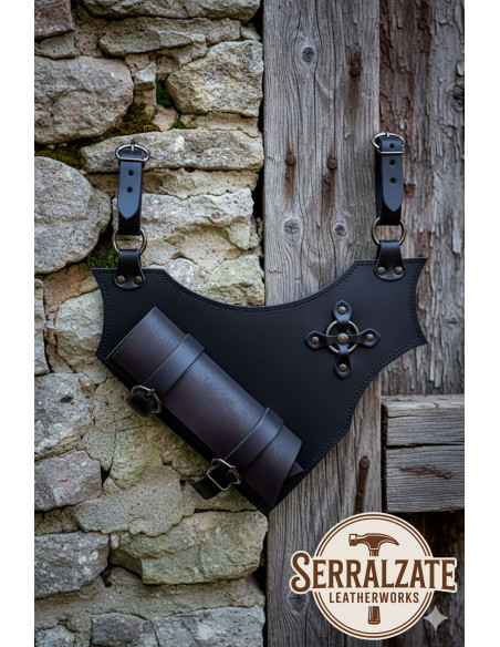 Leren riem voor zwaarden model Fernando