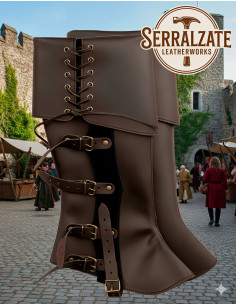 Mittelalterliche Leggings Valerio Dunkelbraun, verstellbar