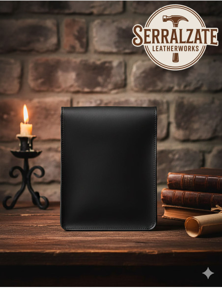 Middel-eeuwse schoudertas van leer,...