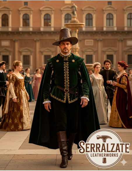 Sombrero del brujo oscuro en cuero...