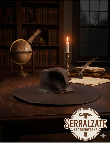 Middeleeuwse leren hoed model...