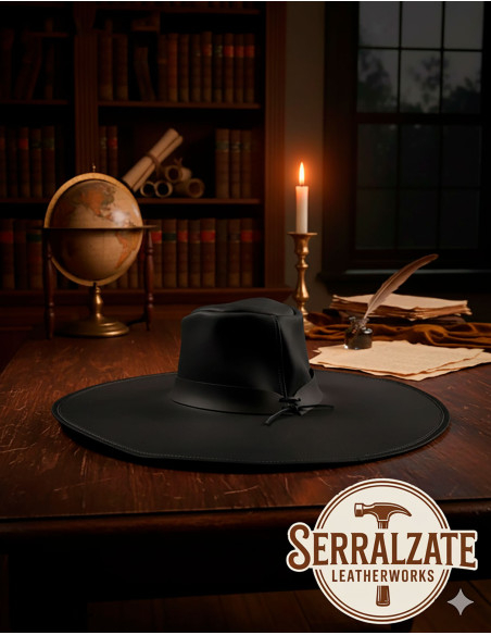 Middeleeuwse leren hoed model...