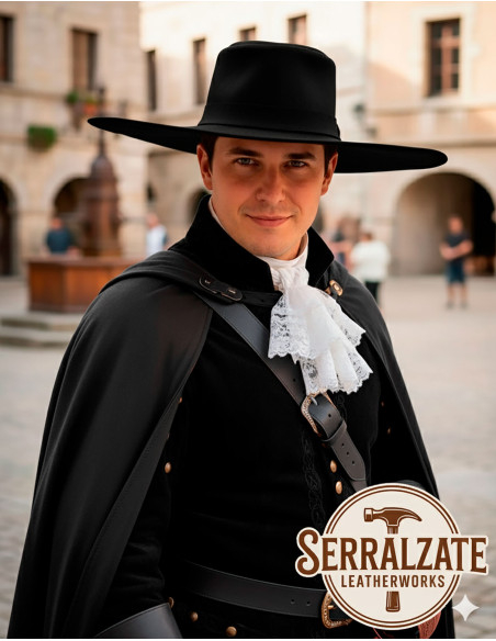 Sombrero medieval en cuero modelo...