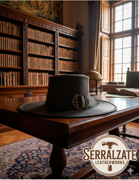 Mittelalterlicher Lederschädel im...