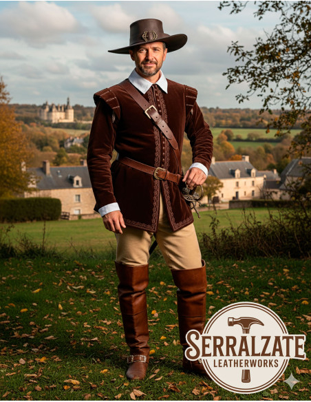 Mittelalterlicher Lederschädel im...