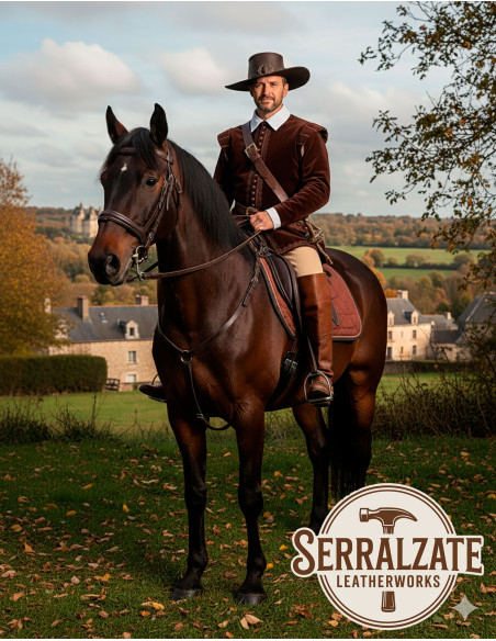 Sombrero medieval en cuero modelo...