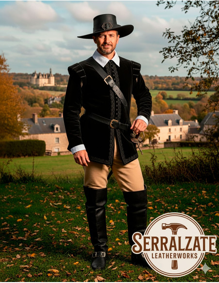 Sombrero medieval en cuero modelo...