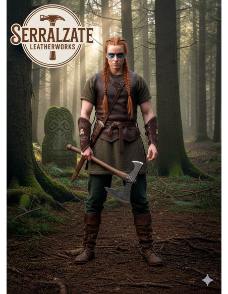 Armbånd til målmand i mørkebrun...