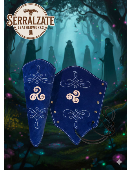 Armbanden voor keeper van ruw leer in...