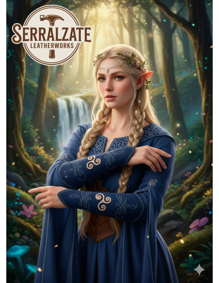 Armbanden voor keeper van ruw leer in...