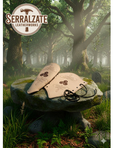 Armbänder für Torwart aus hellbraunem Wildleder, Modell... 2
