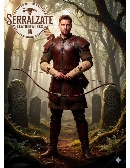 Bruine leren boogschutterarmbanden...