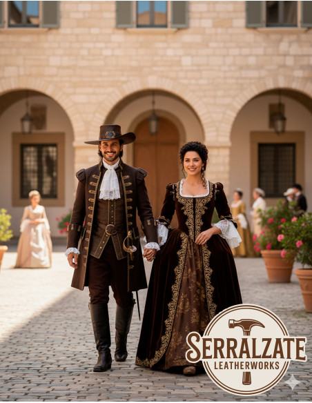 Medieval hat i læder Deluxe model...