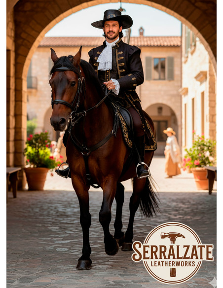 Middeleeuwse leren hoed Deluxe model...