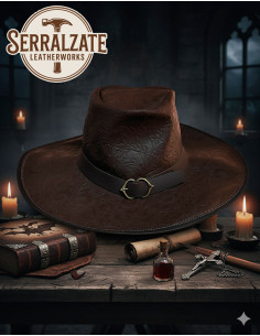 Sombrero Deluxe no oficial Van Helsing en cuero, color... 2