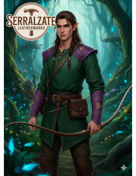 Bånd til målmand i blødt ruskind i...