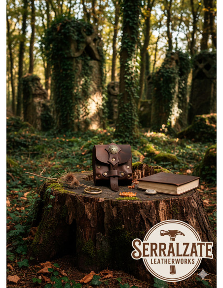 Druiden-Spendenbeutel in Dunkelbraun