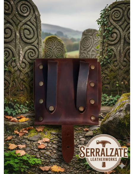 Druiden-Spendenbeutel in Dunkelbraun