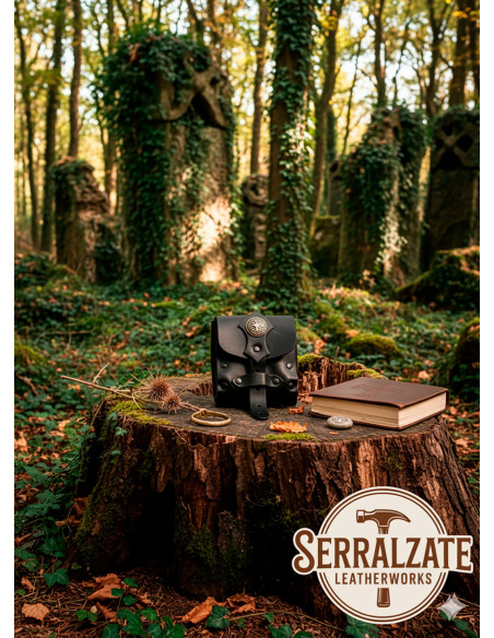 Druiden-Geldbörse in Schwarz