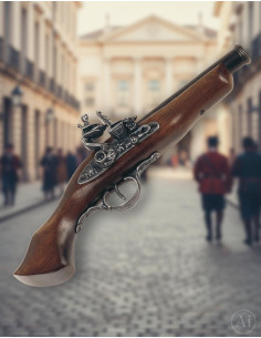 Brescia-Feuersteinpistole aus dem 17. Jahrhundert, 32 cm.