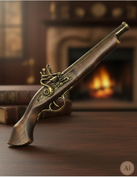 Antik flint lang pistol