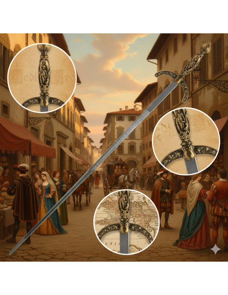 italiensk sværd, s. XVII (106 cm.)