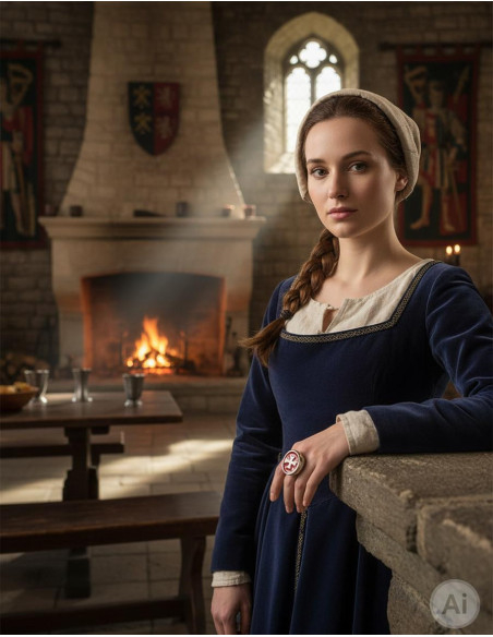 Tempelierskruis vrouwenring