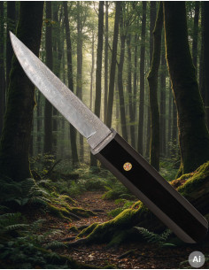 Cuchillo aventura Albainox hoja damasco brillante (21,50...