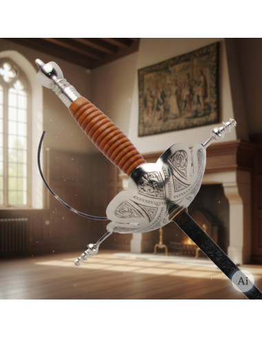 Florete de Castañeta, niquelado